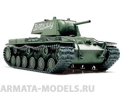 32535 Советский тяжелый танк  KВ-I с 76.2 мм пушкой, металлическим шасси, 3 вариантата декалей. Tamiya