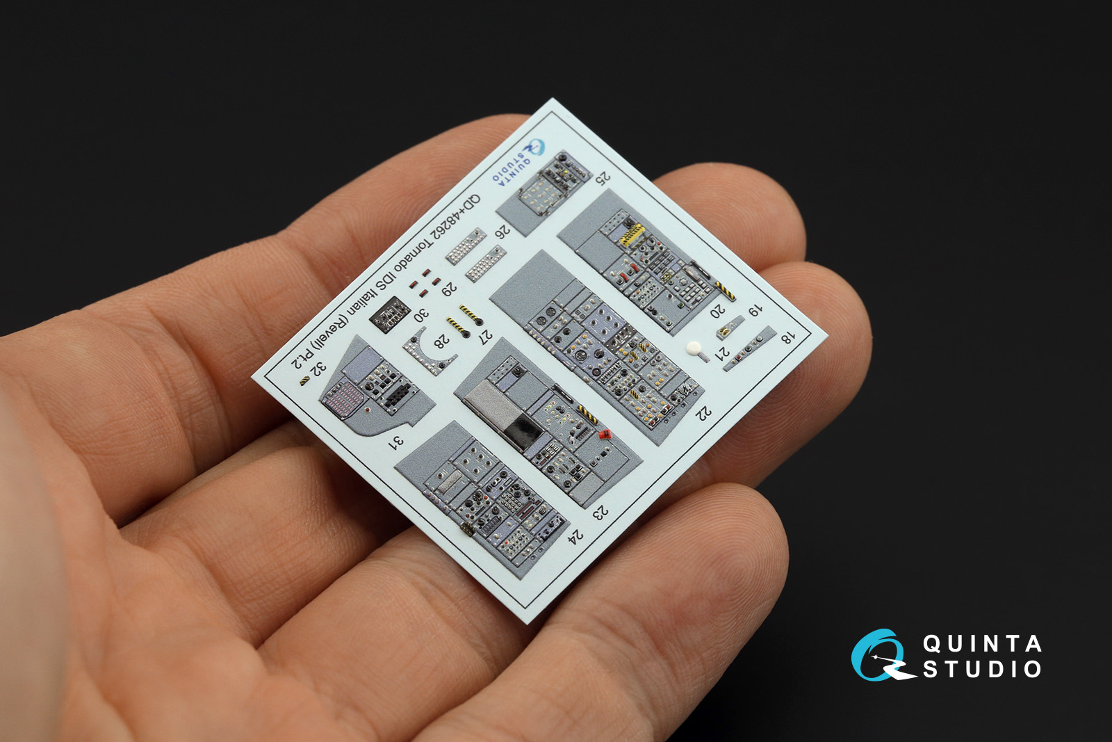 QDS+48262 3D Декаль интерьера кабины Tornado IDS Italian (Revell) (малая версия) (с 3D-печатными деталями)