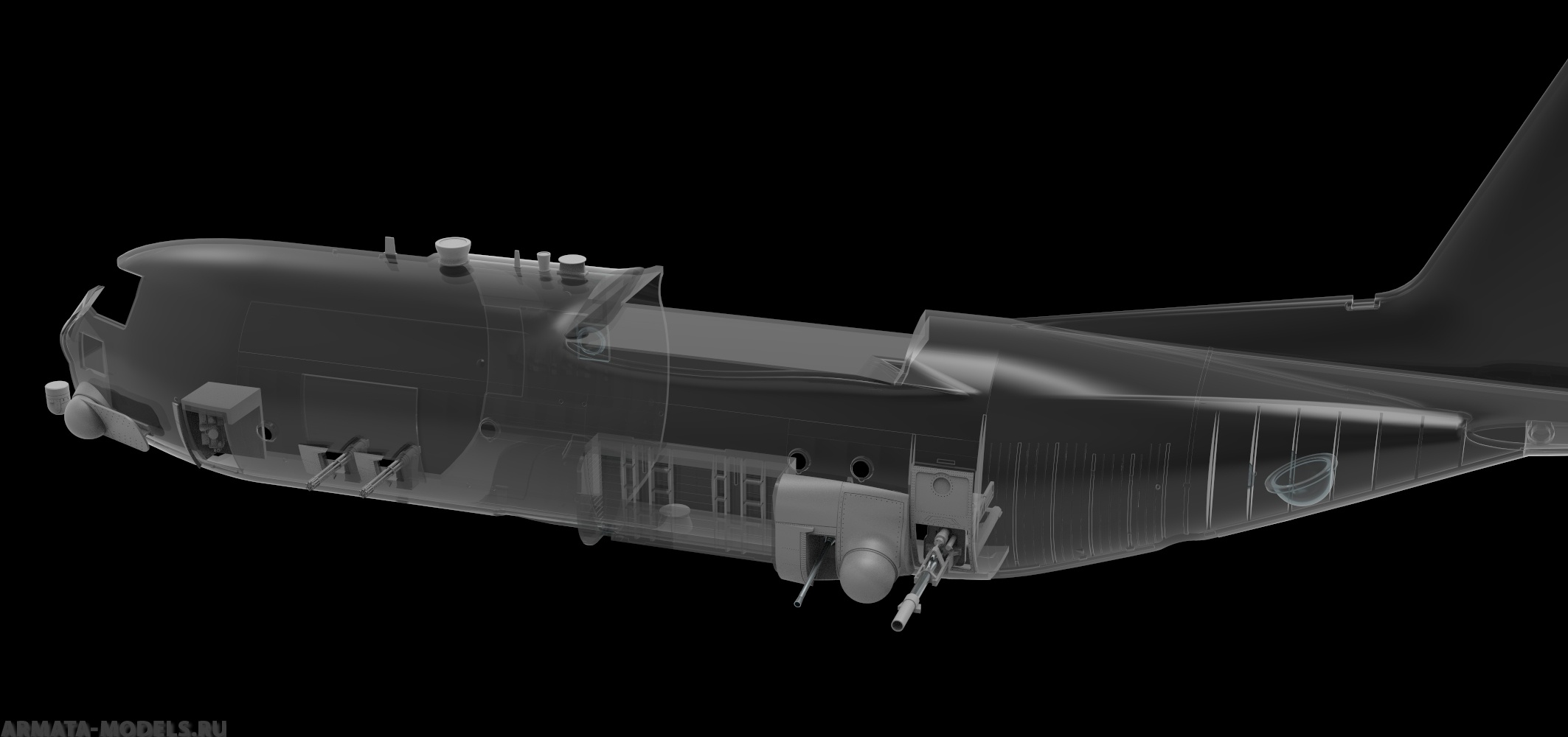 AM7290 Конверсия AC-130H Spectre Arma Models