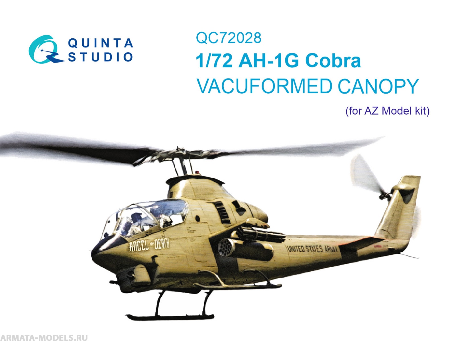 QC72028 Набор остекления для модели AH-1G Cobra (AZ model)