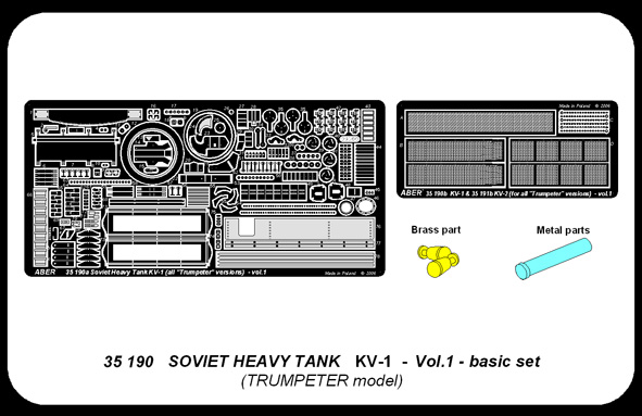 ABR-35 190  Дополнения для  KV-1 vol.1 – basic set для Trumpeter 1/35