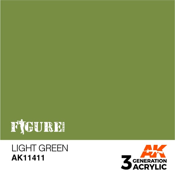AK11411 Краска акриловая 3Gen Light Green