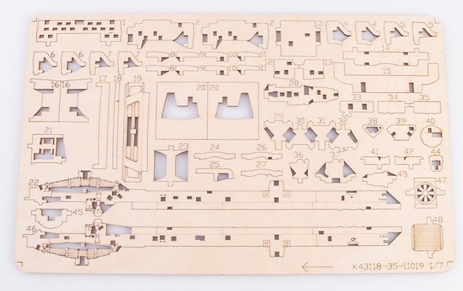 11019BAUMI Сборная модель КАМАЗ-43118 бортовой (Рестайлинг) Baumi