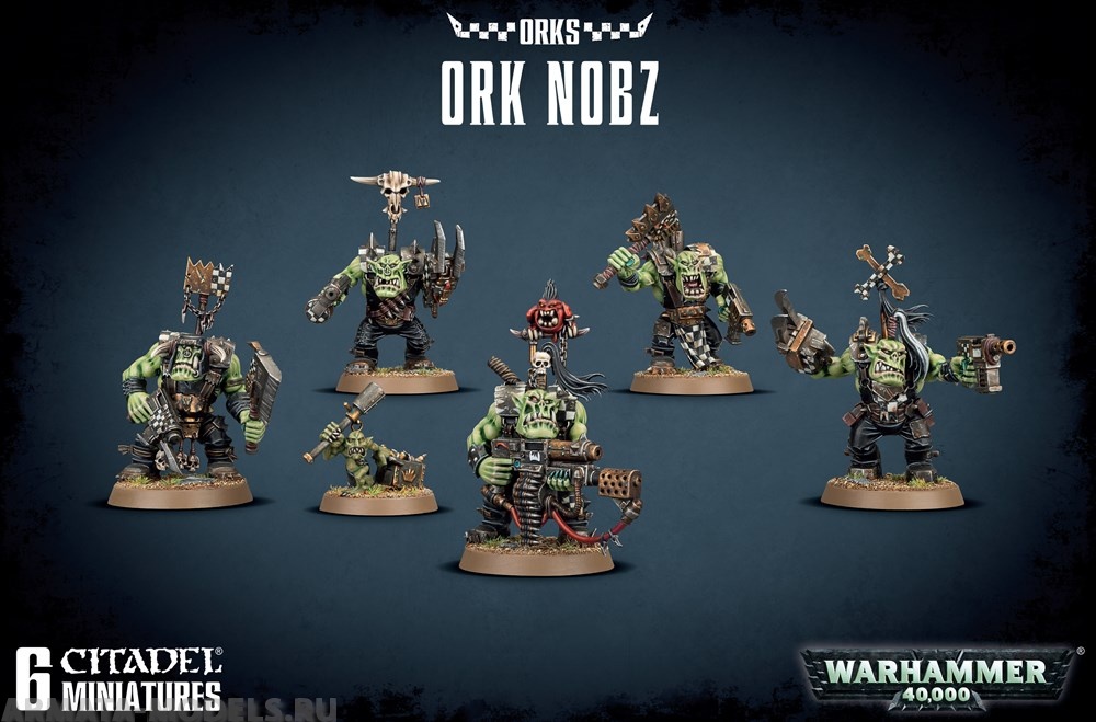 50-12GW Набор Орки. Нобы (Ork Nobz)