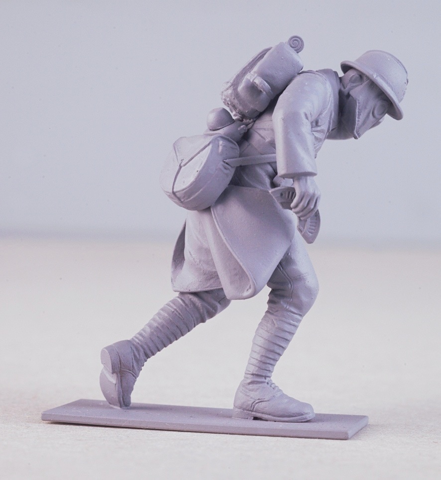 35696 Фигуры, Французская пехота в противогазах (1916 г.) ICM