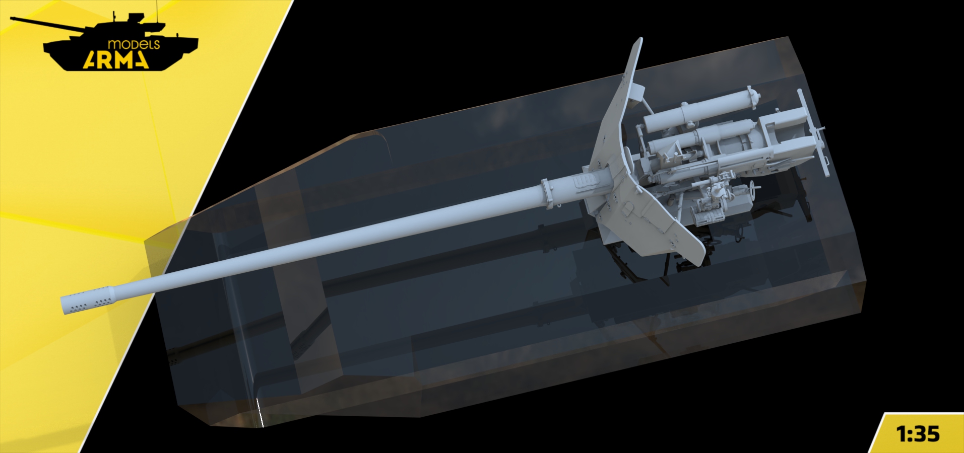 AM35974 100-мм противотанковая пушка МТ-12 Рапира на МТ-ЛБ (Не для свободной продажи) Arma Models