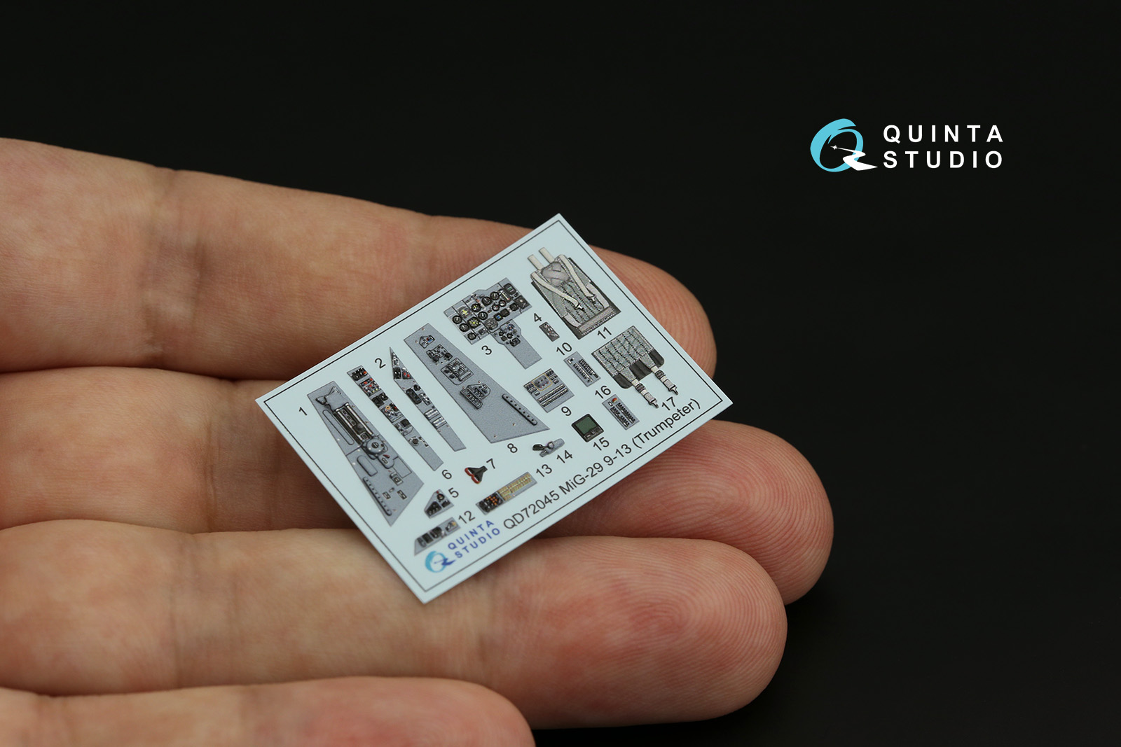 QD72045 3D Декаль интерьера МиГ-29 9-13 (Trumpeter)