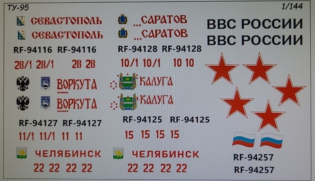 НЕ-144005 Набор декалей (5 видов)