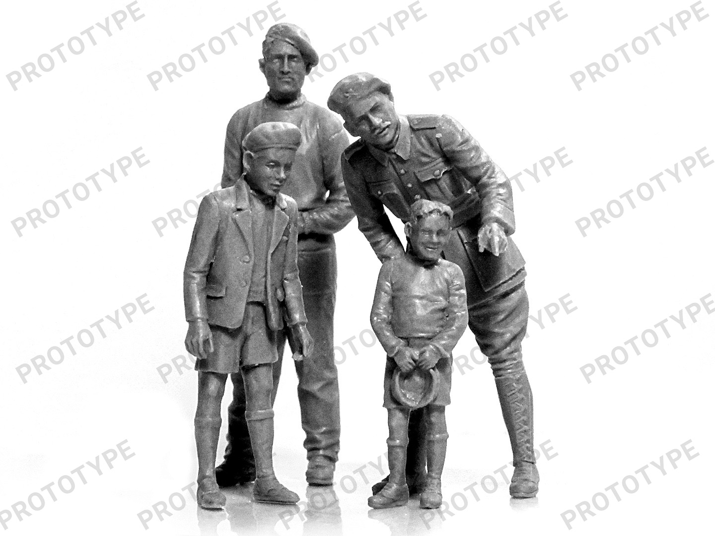 35647 Фигуры, Французский танковый экипаж II МВ (4 фигуры) ICM