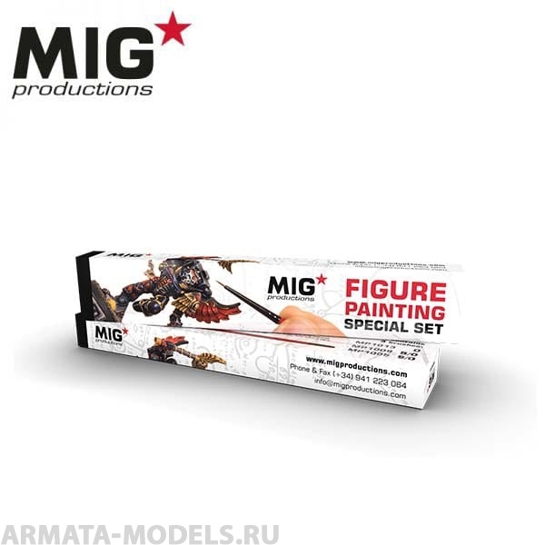 MP1019 Кисть художественная для пластмассовых сборных моделей в наборе  FIGURE PAINTING SPECIAL SET