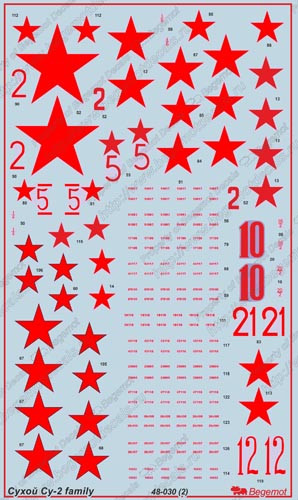 48030 Декаль Сухой Су-2 family