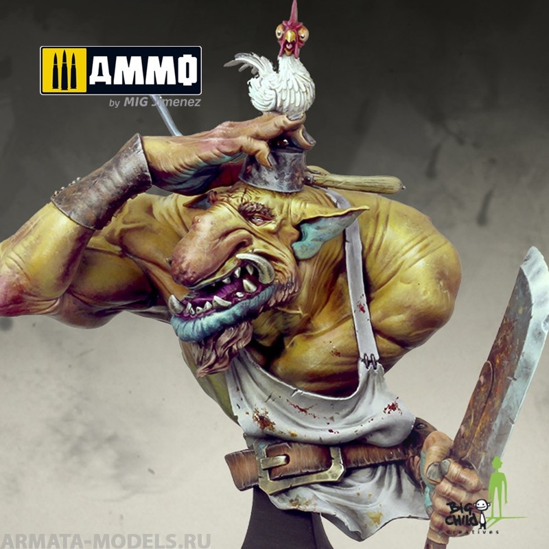 BCBSBU0004 Бюст Ugg the Chicken Quest BIG CHILD