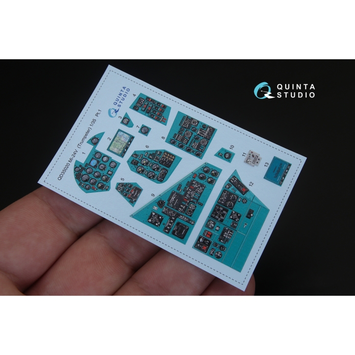 QD35020 3D Декаль интерьера кабины Ми-24В (для модели Trumpeter)