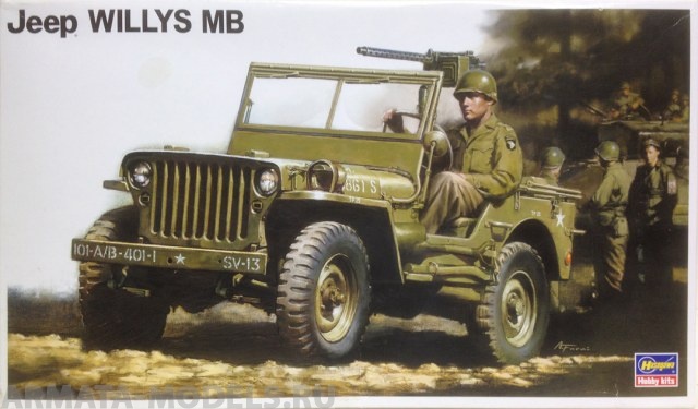 24501 Авто Jeep Willys MB MV1 Hasegawa