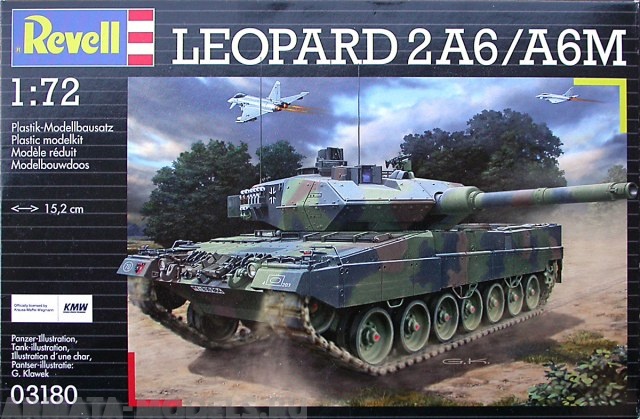 03180 Танк Leopard 2 A6M Revell