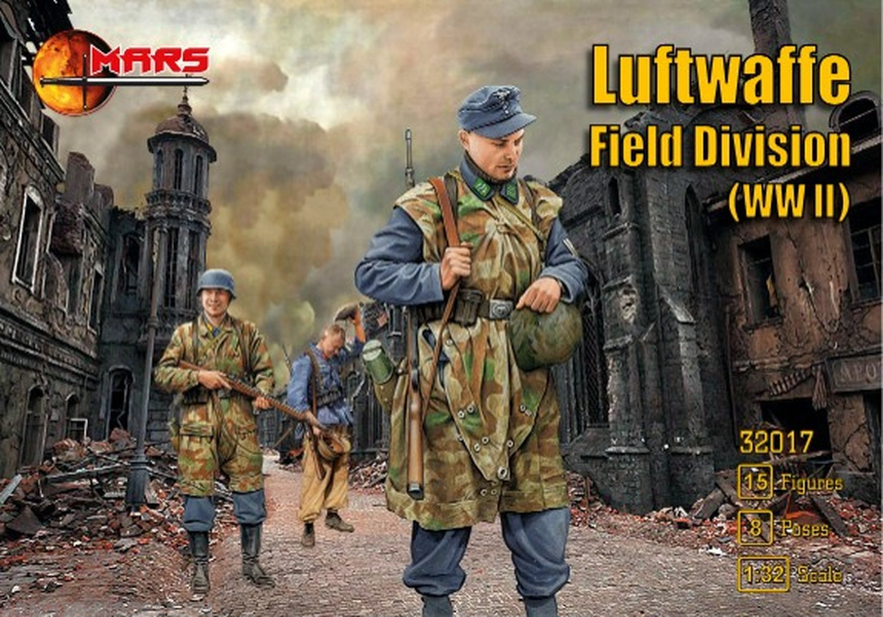 32017MR Фигуры Luftwaffe Field Division WWII 1/32 Mars