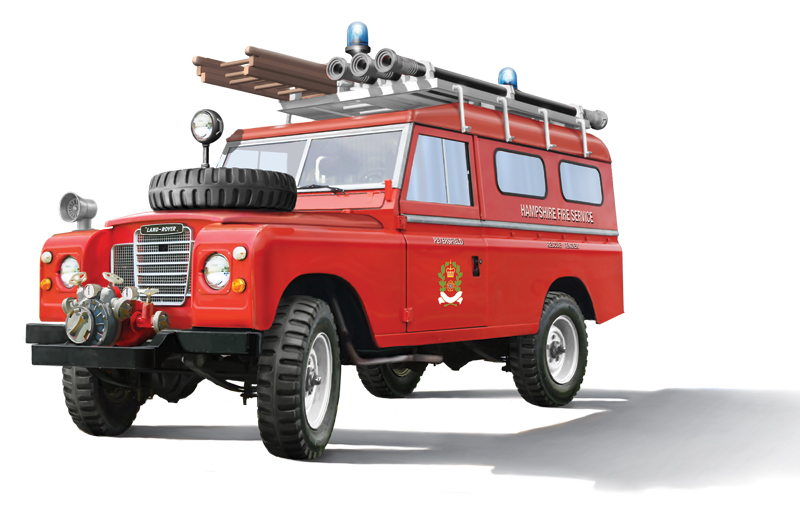 3660ИТ Автомобиль LAND ROVER FIRE TRUCK Italeri