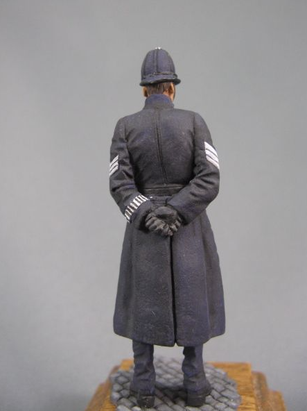 CHM-54077(M). Британский сержант полиции Лондона, 1865-97 гг. 54 мм. Материал - белый металл. Chronos Miniatures