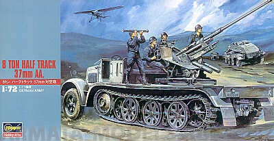 31118  Автомашина  8TONN HALF TRUCK 37mm AA Hasegawa