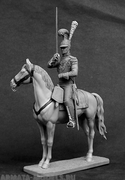 CHM-54256. Офицер саксонского кирасирского полка Фон Цастров 1810-13 гг. 54 смола. Chronos Miniatures