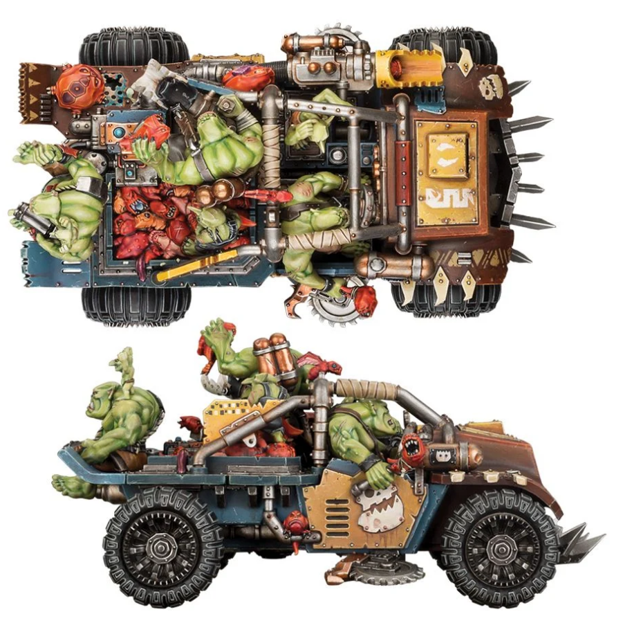 50-35GW Набор Орки. Кормушечный Сквигобагги (Orks Rukkatrukk Squigbuggy)