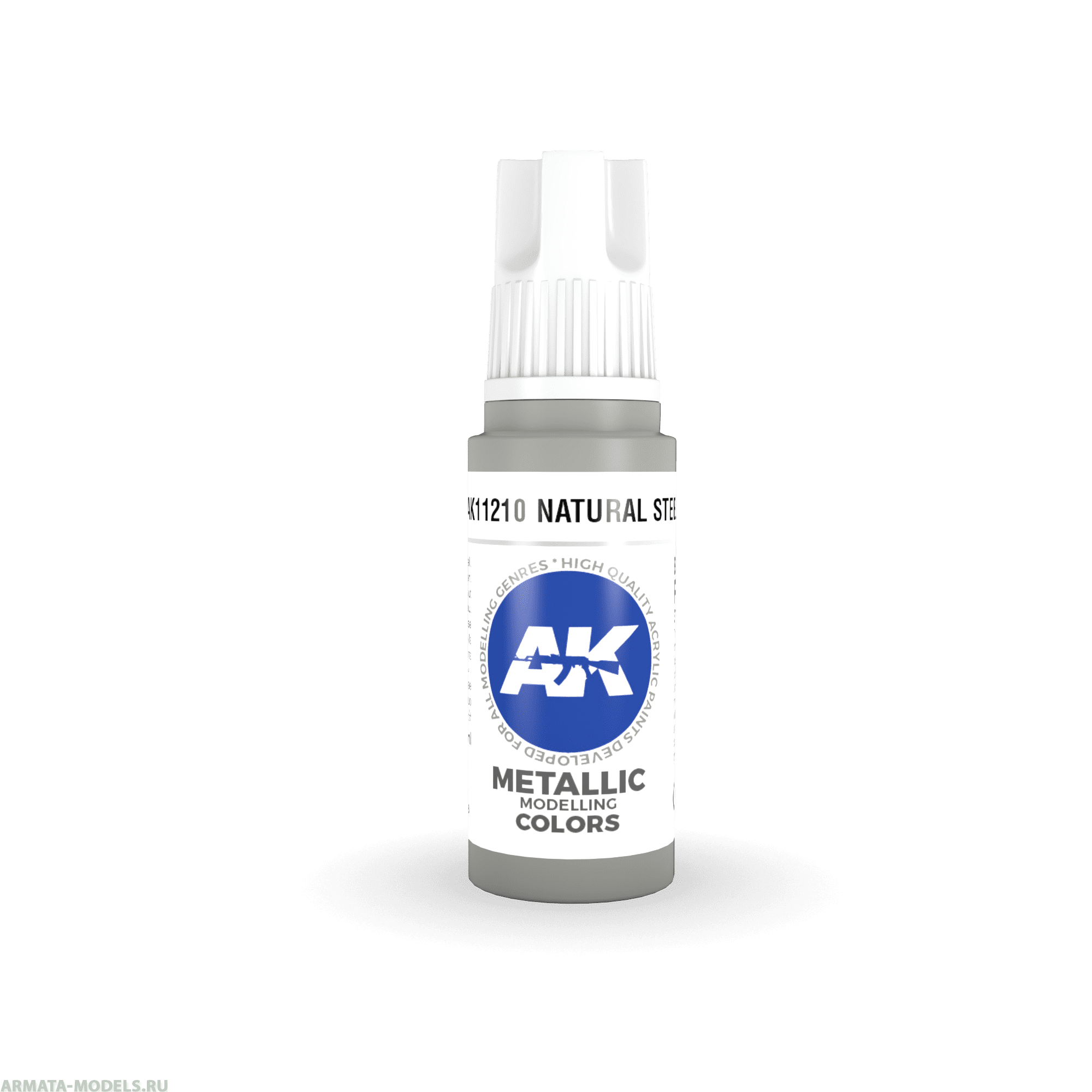 AK11210 Краска акриловая Natural Steel 17ml