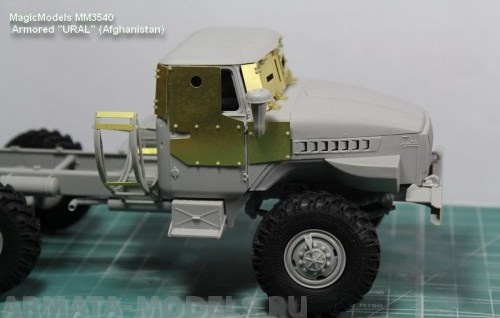 MM3540MAG  Бронированный Урал (Афганистан). Комплект включает фототравленные детали и болты компании MasterClub 1/35