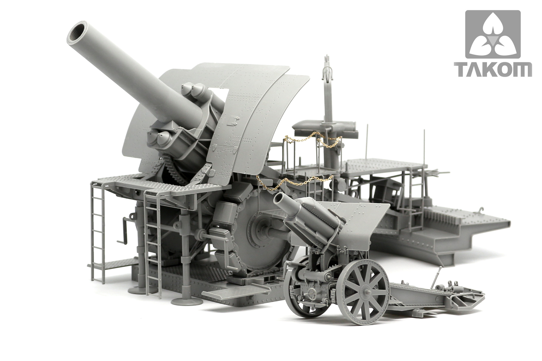 2035Т Немецкая 420mm Осадная гаубица Большая Берта Takom