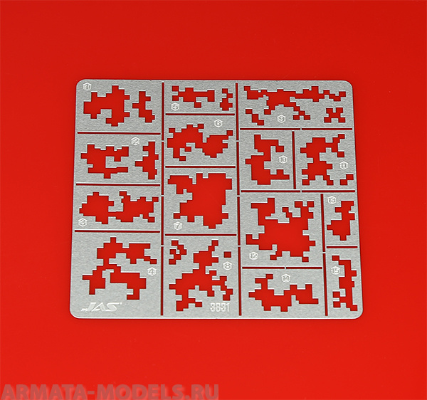 3831J Трафарет Цифровой камуфляж, мелкий