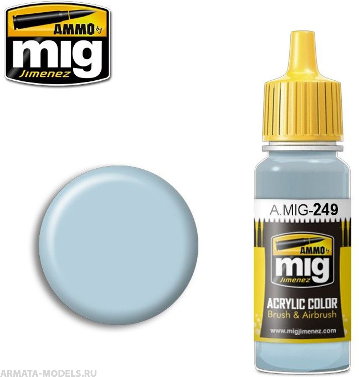 AMIG0249 Ammo Mig Акриловая краска LIGHT BLUE 17мл