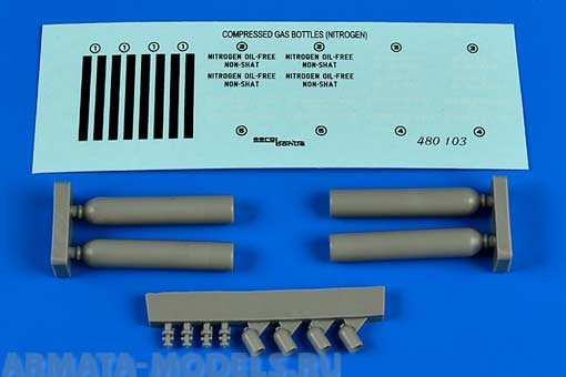 480103AERO  Compressed Gas Bottles (Nitrogen) 1/48