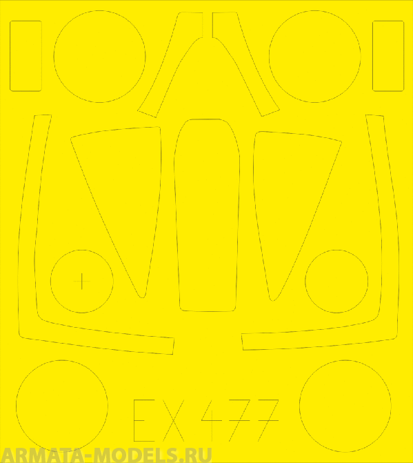 EX477ED  Окрасочная маска  A-10C 1/48