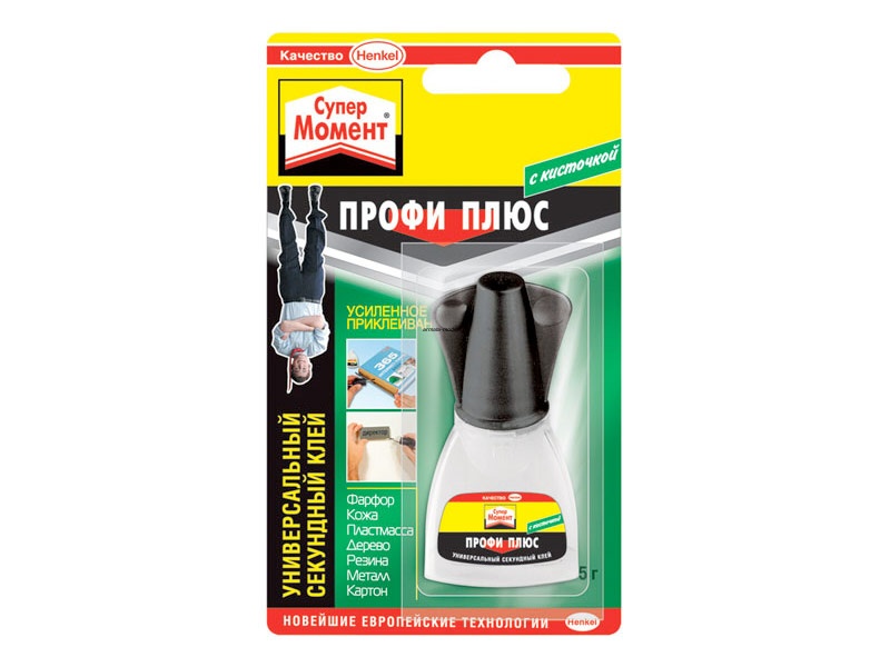 876925  Супер-клей «МОМЕНТ СУПЕР ПРОФИ ПЛЮС» С КИСТОЧКОЙ  (5г)