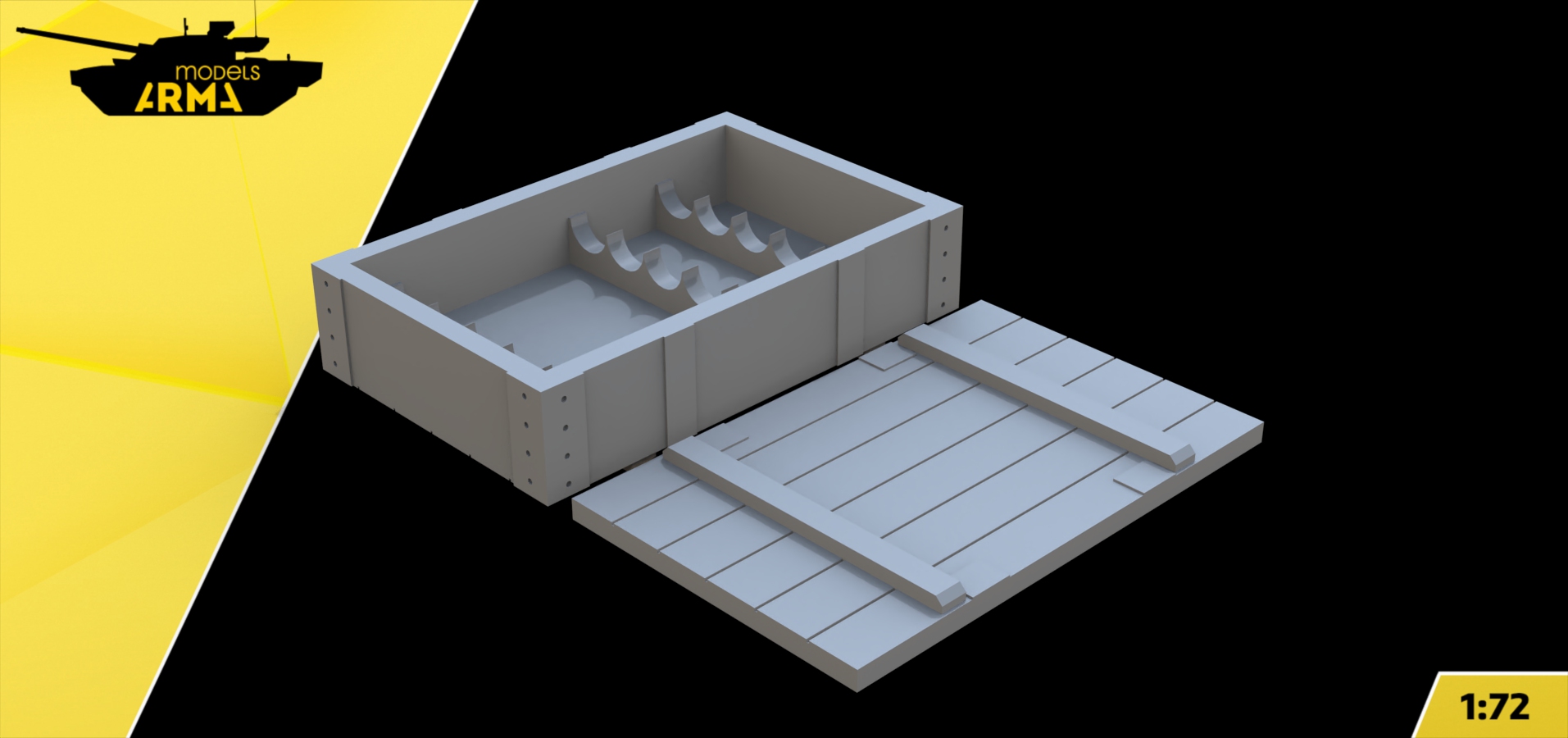 AM72494 Снарядный ящик 37мм для танка ТГ Arma Models