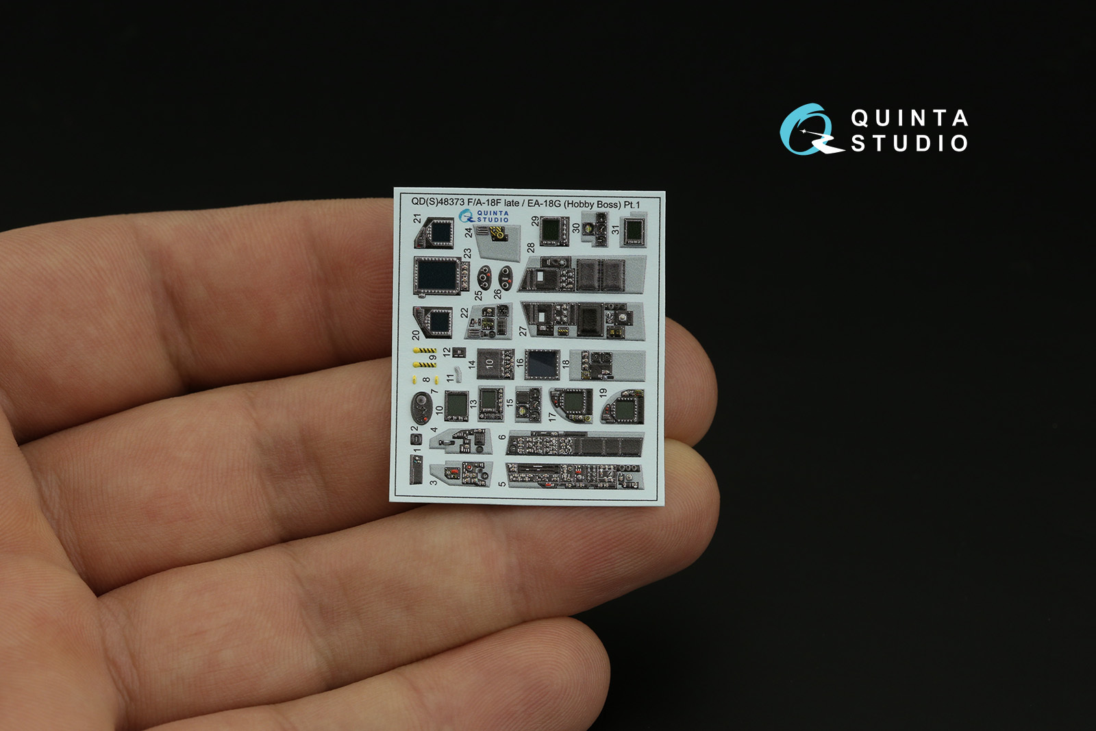 QDS-48373 3D Декаль интерьера кабины F/A-18F late / EA-18G (Hobby Boss) (Малая версия)