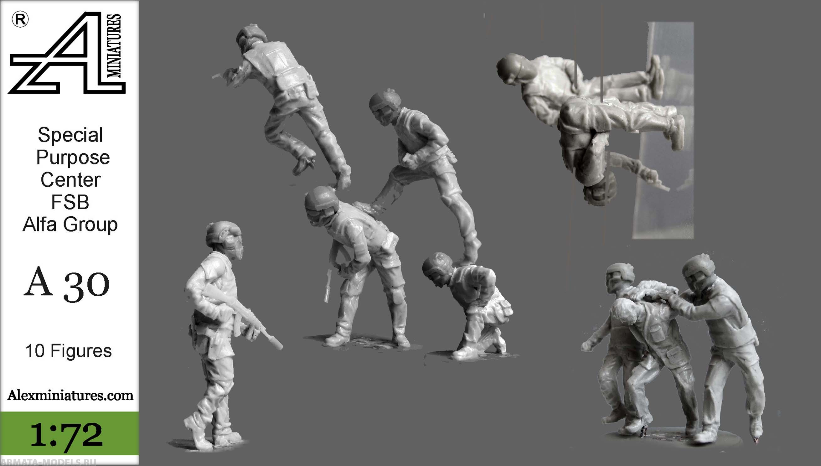 А30 Центр Специальных операций ФСБ РФ , отряд Альфа, 1:72 Alex miniatures