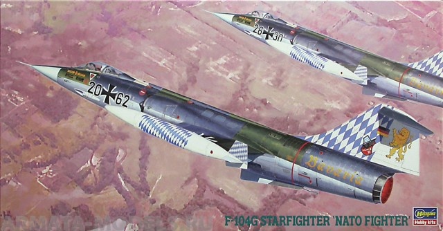 07220 Самолет  F104G NATO FIGHTER Hasegawa