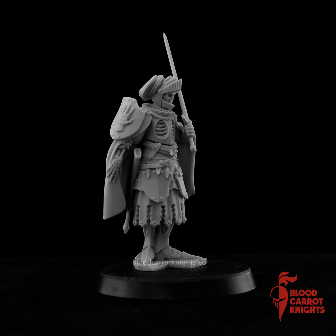 BCK-WG-017 Мёртвый король | Игровая миниатюра 32 мм Blood Carrot Knights