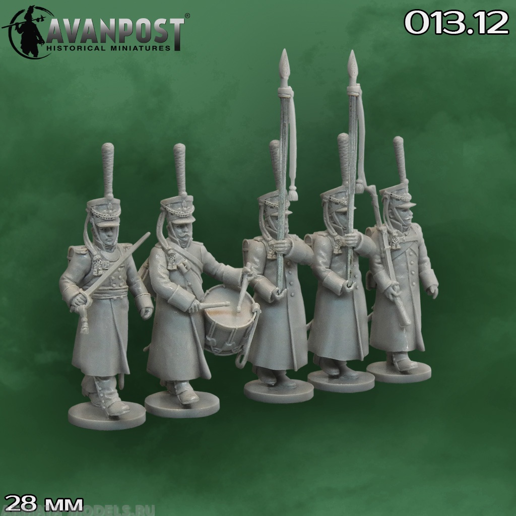 013.12АП Русская тяжёлая пехота: гренадерская комгруппа (в шинелях) Аванпост