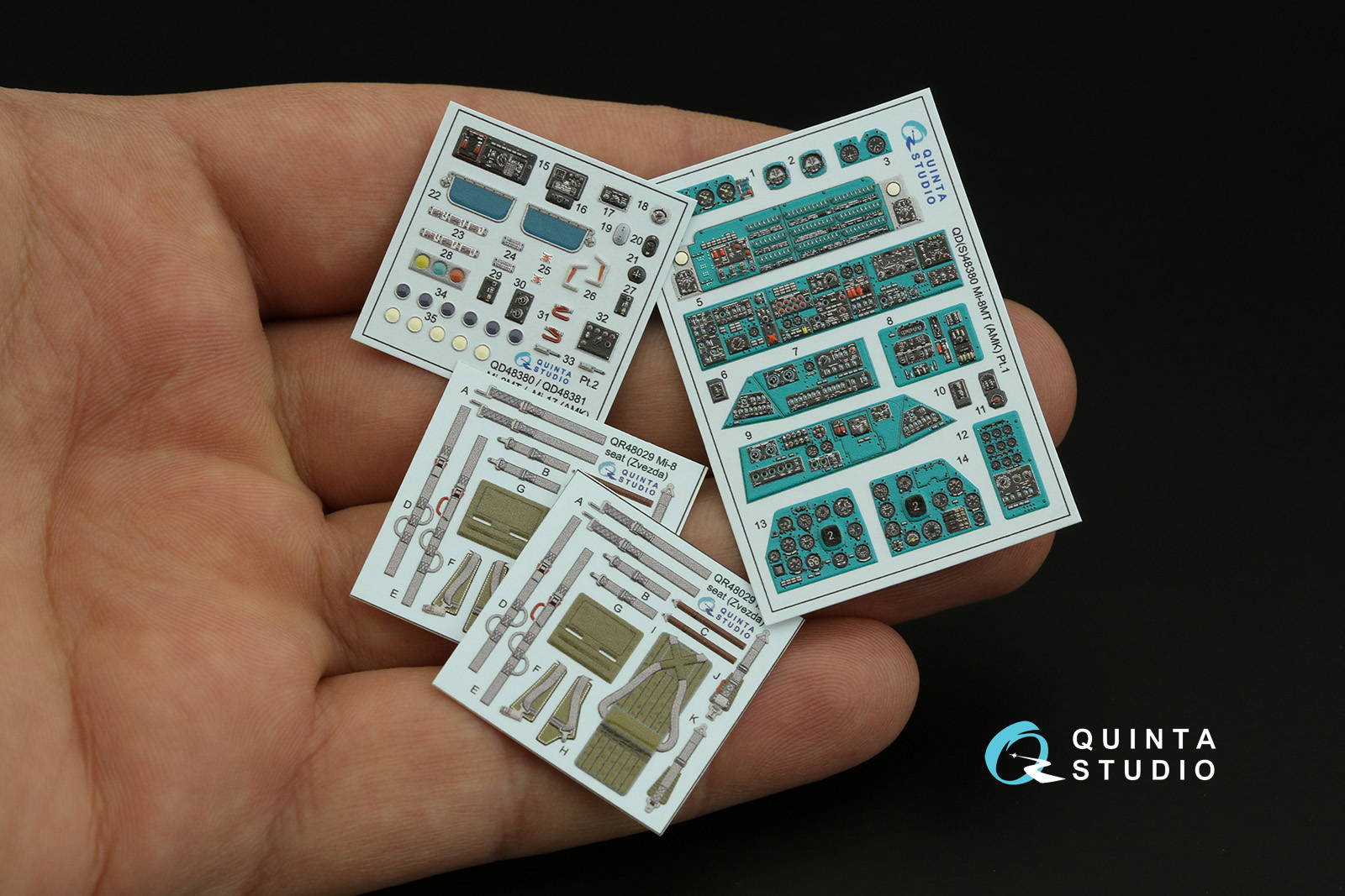 QD48380 3D Декаль интерьера кабины Ми-8МТ (AMK)