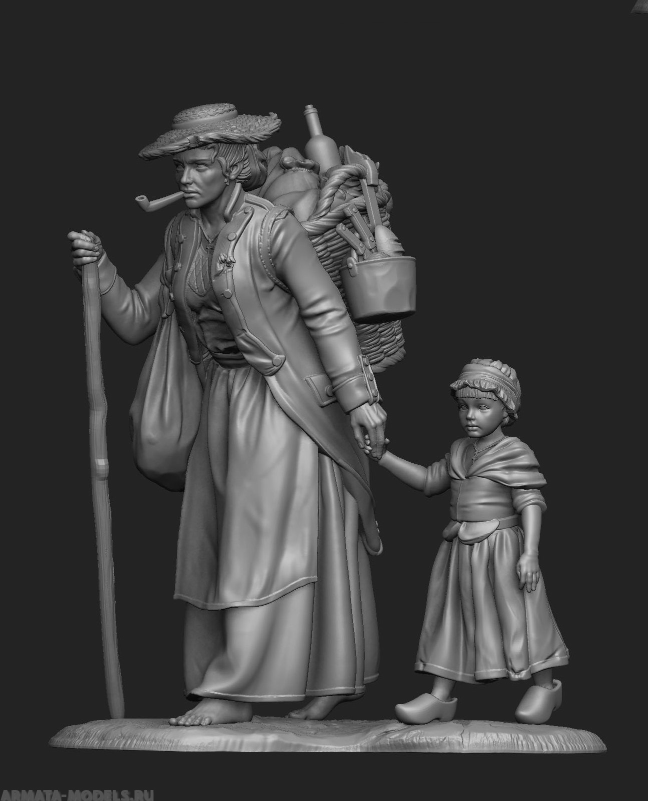 CHM-54170 Дорогами войны. 54 мм. Материал - смола. Chronos Miniatures