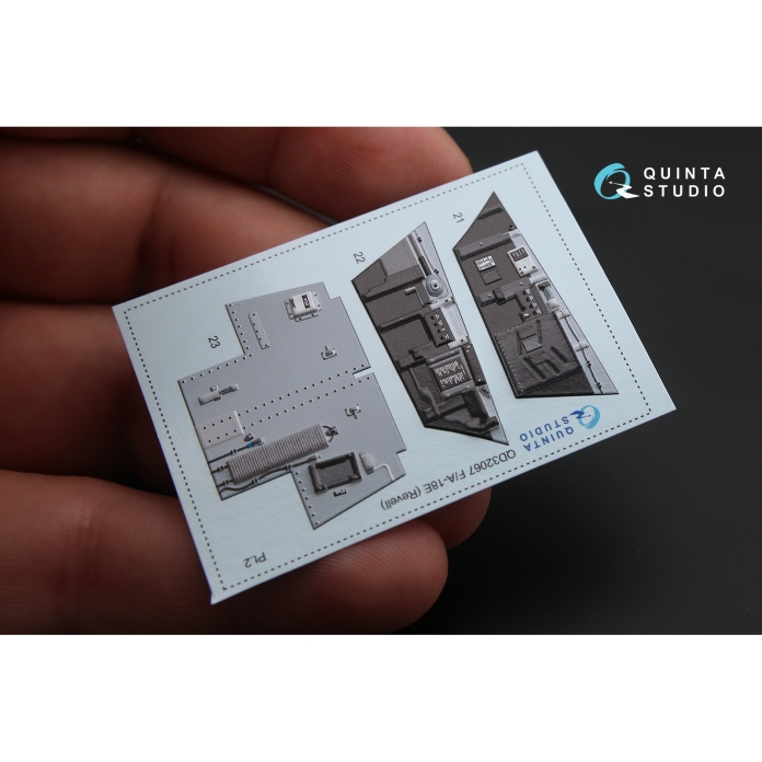 QD32067  3D Декаль интерьера кабины F/A-18E (для модели Revell)