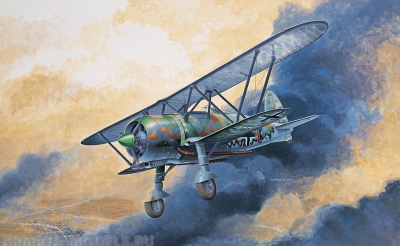 1276ИТ Самолет CR.42 LW Italeri