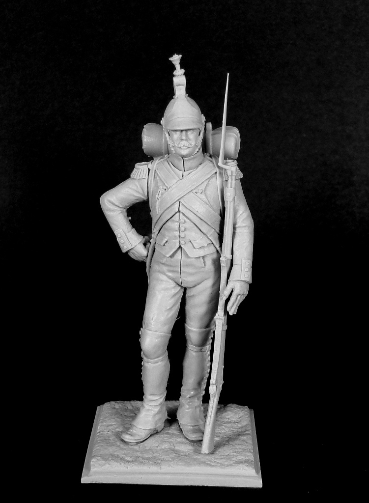 CHM-54209. Фузилер итальянского легиона «Piemonte Du Midi», 1805-09 гг. 54 мм. Материал - смола. Chronos Miniatures