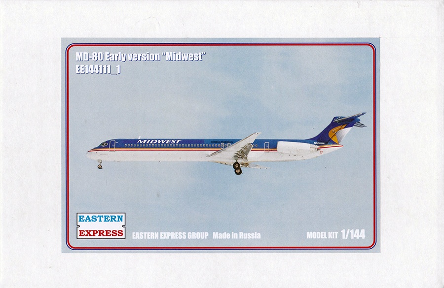 ЕЕ144111_1  Авиалайнер MD-80 ранний Midwest  (Limited Edision)