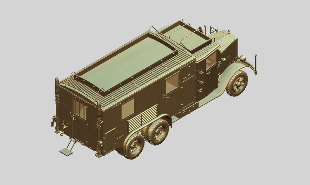 35462 L3H163 Kfz.72, немецкий автомобиль радиосвязи, 2МВ ICM
