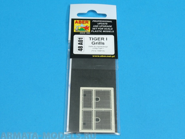 ABR-48 A01  Дополнения для  TIGER I Grilles для Tamiya 1/48