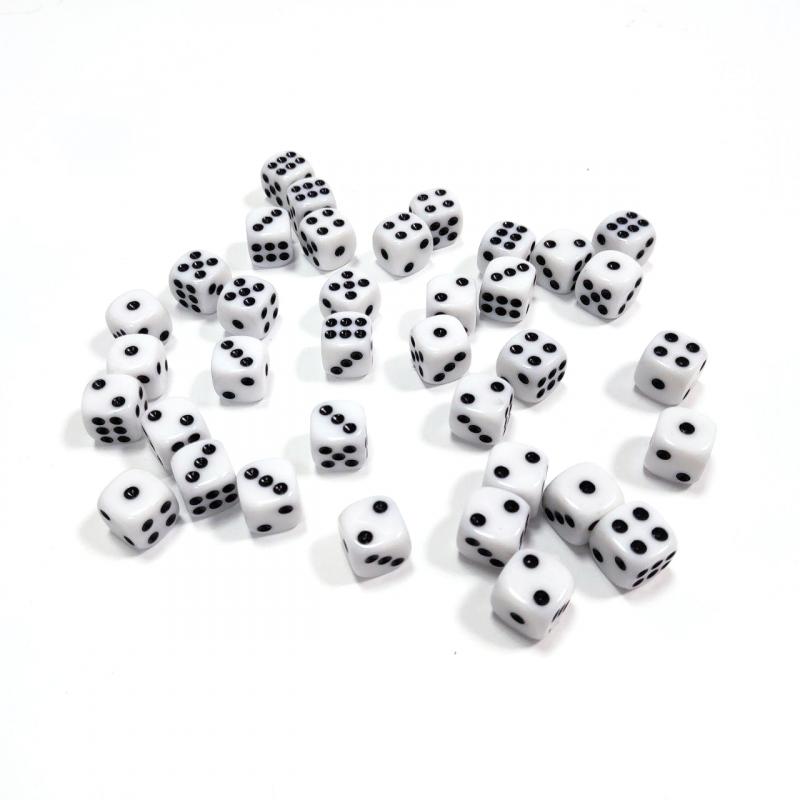 1133 Набор из 36 кубиков D6 (белый)