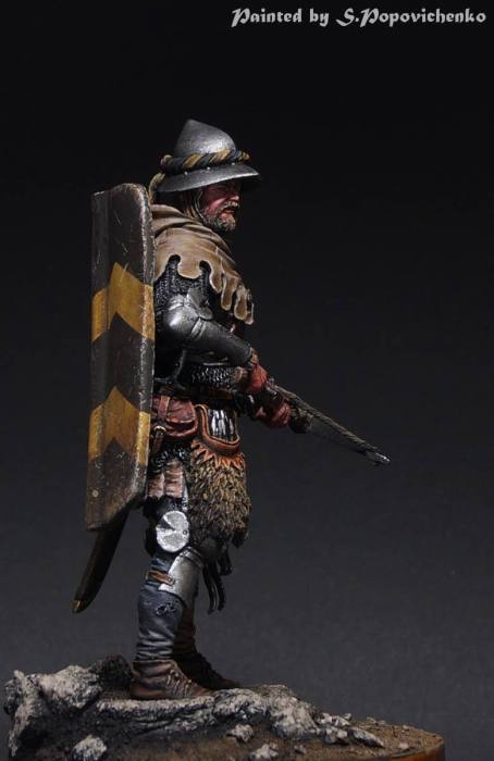 75-015TIN European crossbowman end of 14c. TinBerlin