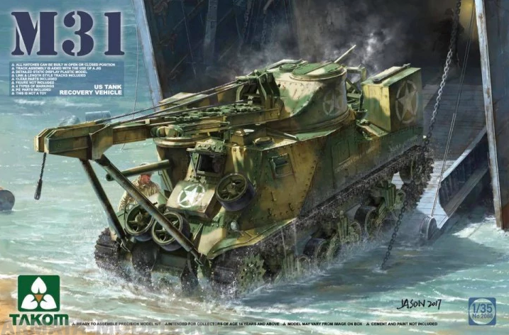 2088 1/35 M31 US Tank Recovery Vehicle Takom